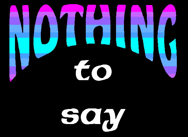 Hit here to order Nothing to say